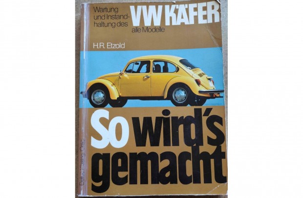 Volkswagen Vw, Bogár 1200, 1300, 1500,1302, 1303 javítási könyv