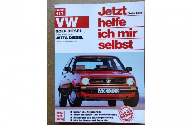 Volkswagen Vw. Golf 2. Jetta Dízel javítási karbantartási könyv