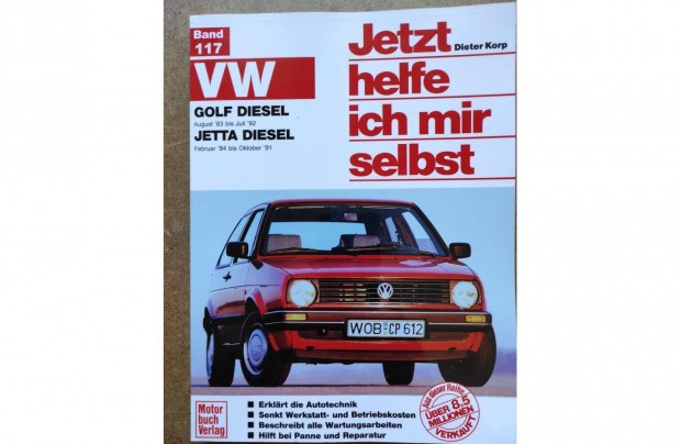 Volkswagen Vw. Golf 2. Jetta Dzel javtsi karbantartsi knyv