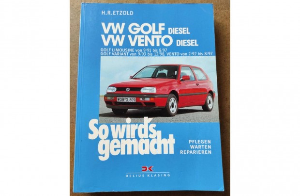 Volkswagen Vw. Golf, Vento 3 Dzel javtsi kziknyv