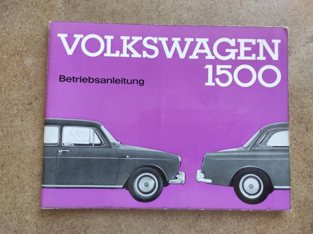 Volkswagen Vw. Typ.3, 1500 kezelsi karbantartsi utasts. 1962-