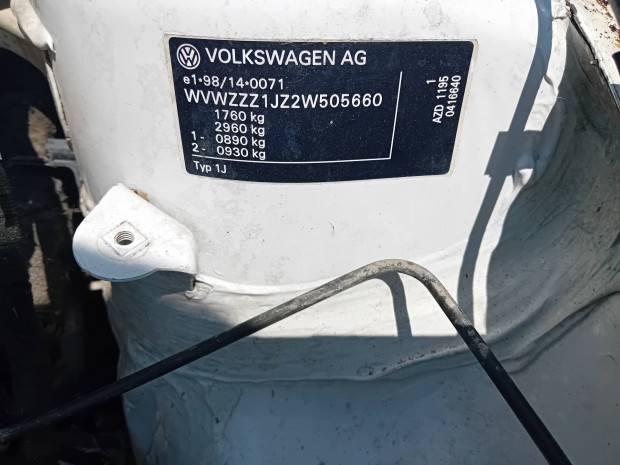 Volkswagen bora-golf 1.6b motor azd motorkód
