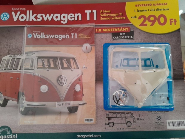 Volkswagen t1, 1/8 lemezaut ,els rsz De Agostini