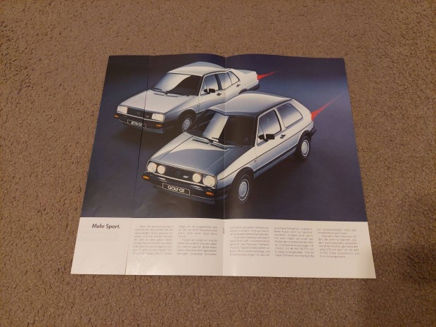 Volkswagen vw modellek golf 2 jetta 2 scirocco 2 prospektus katalógus