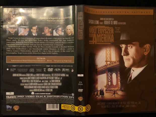 Volt egyszer egy Amerika DVD karcmentes, Sergio Leone, Robert De Niro,