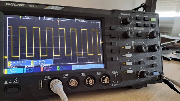 Voltcraft DSO-2104 Digitlis oszcilloszkp 100 MHz 4 csatorns 1 GSa/m