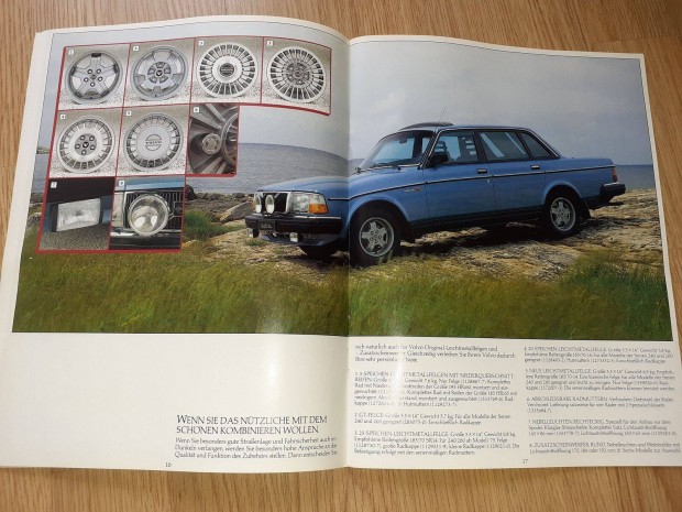 Volvo 240 Tartozk prospektus - 1985, nmet nyelv