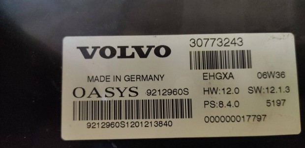 Volvo C70 II 2 MK2 Tetővezérő modul Oasys
