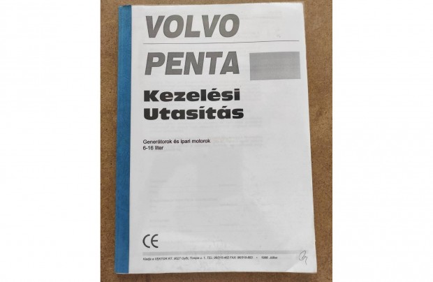 Volvo Penta genertorok s ipari motorok 6-16L kezelsi utasts