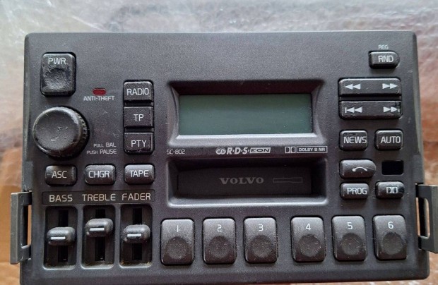 Volvo S70 V70 C70 rdi, kazetts rdi, fejegysg kddal