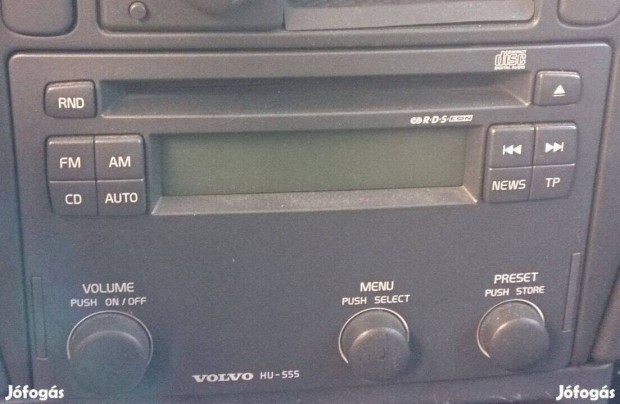 Volvo V40/S40-hez RDS CD-s autórádió (HU-555), feloldó kóddal!