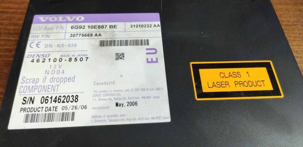 Volvo V70 III 3 MK3 navi.dvd olvaso