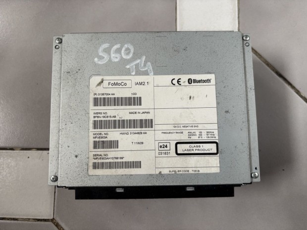 Volvo V70, V60, S60, S80 r�di�, navig�ci�s fejegys�g 31357004AA