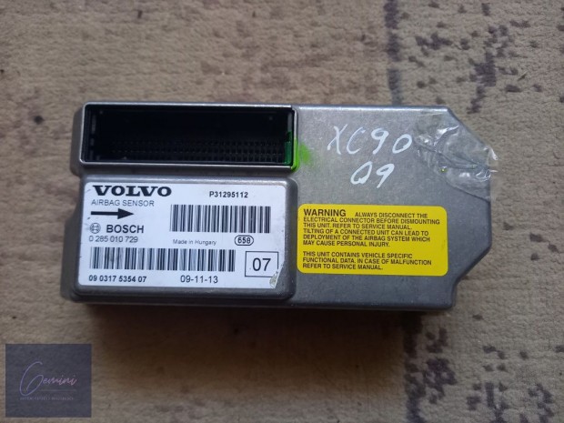 Volvo XC90 lgzsk vezrl elektronika P31295112 0285010729