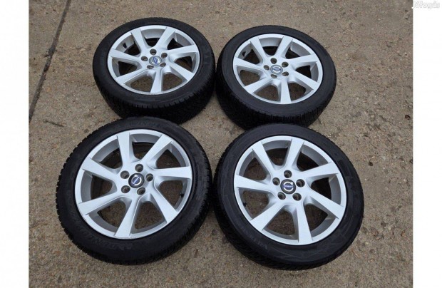 Volvo gyári Sadia 17" colos alufelni garnitúra Dunlop gumikkal! 5x108