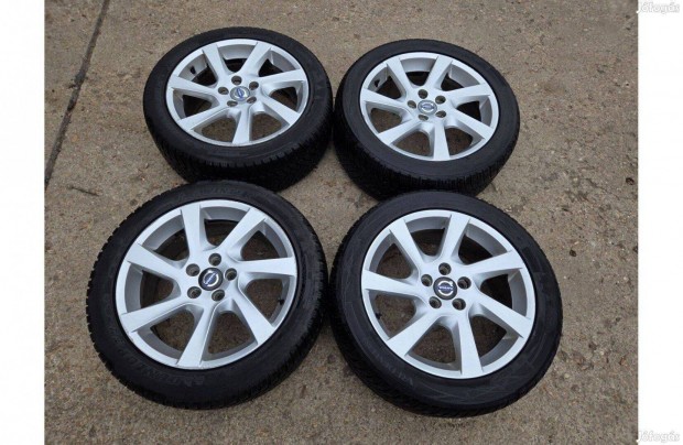 Volvo gyári Sadia 17" colos alufelni garnitúra Dunlop gumikkal! 5x108