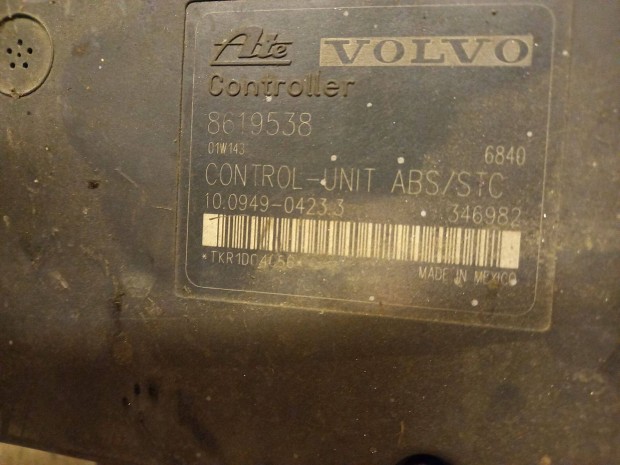 Volvo s80 s60 v70 s 60 s 80 ABS STC vezérlő tömb kocka egység computer