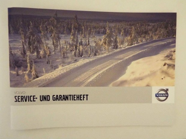 Volvo szervizkönyv, üres, német nyelvű!