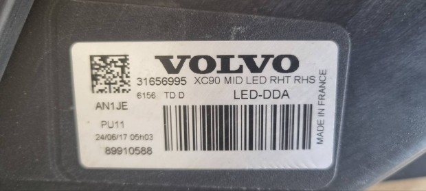 Volvó xc90 2024 jobb elsőlámpa