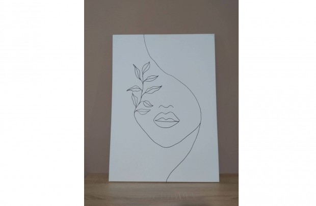 Vonalrajz kép falikép feszített vásznon 50x70 cm