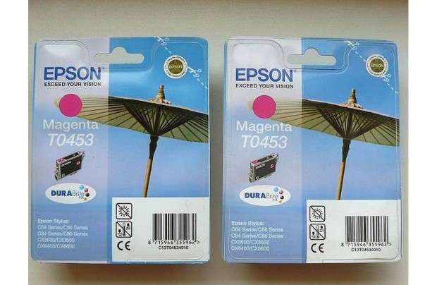 Vrs Epson T0453 eredet tintapatron ; epson 453 eredeti = 2540.-Ft