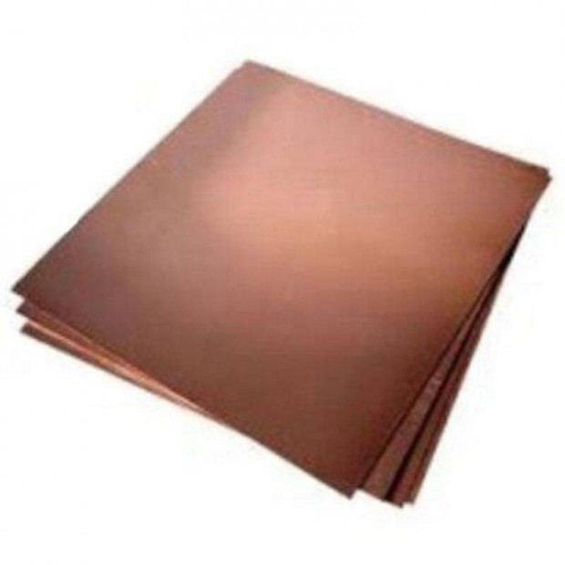 Vörösréz lemez 0, 5x1000x2000 mm, eladó,számlával, új