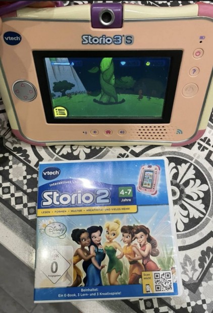 Vtech Storio 3S oktat, kszsgfejleszt tablet + jtk kazetta