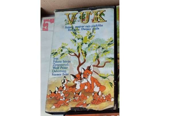 Vuk - 1981-ben bemutatott magyar rajzfilm, VHS, Fekete Istvn