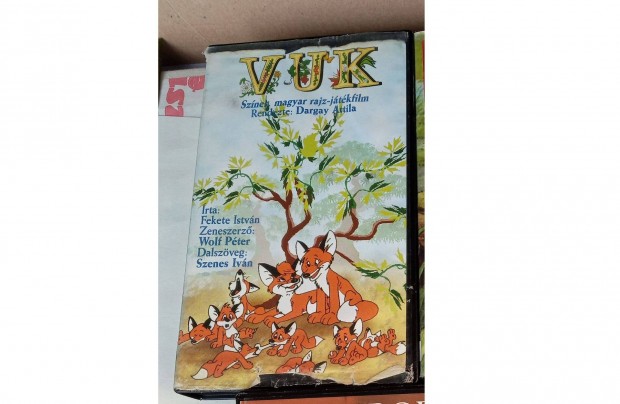 Vuk - 1981-ben bemutatott magyar rajzfilm, VHS, Fekete Istvn