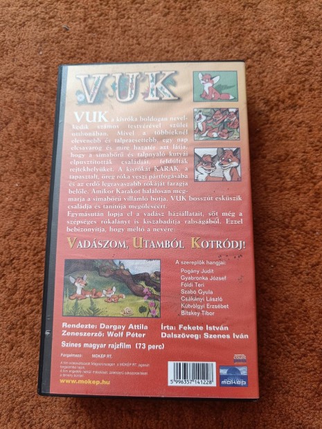 Vuk című rajzfilm VHS en