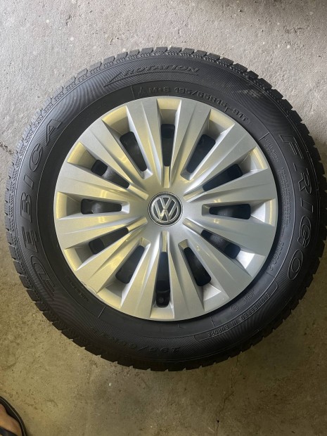 Vw 15" 5x112 lemezfelni téligumival