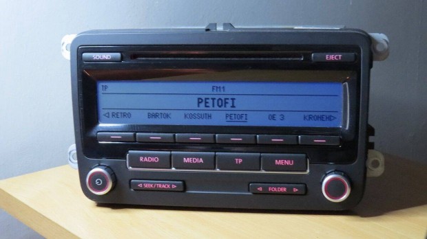 Vw Golf passat RCD 310 gyári mp3 cd rádió fejegység