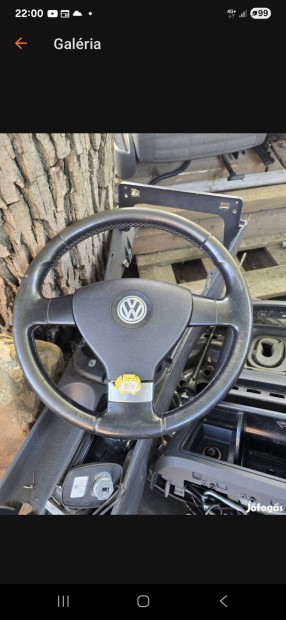 Vw Jetta 1K5 bőr kormány + légzsák