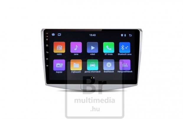 Vw Passat B6 B7 CC Android Multimédia Kijelző Rádió Navigáció Carplay