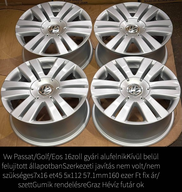 Vw Passat gyri 16 zoll feljtott alufelnik