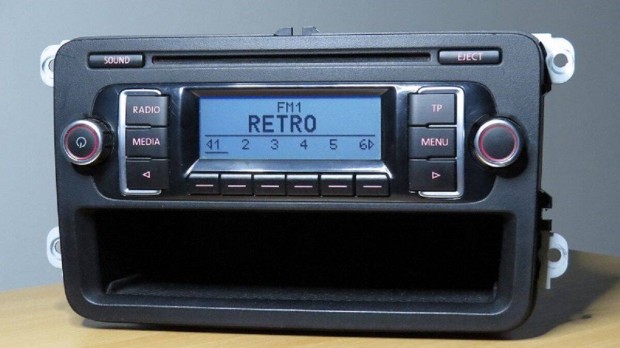 Vw RCD 210 Caddy gyri cd mp3 rdi autrdi fejegysg