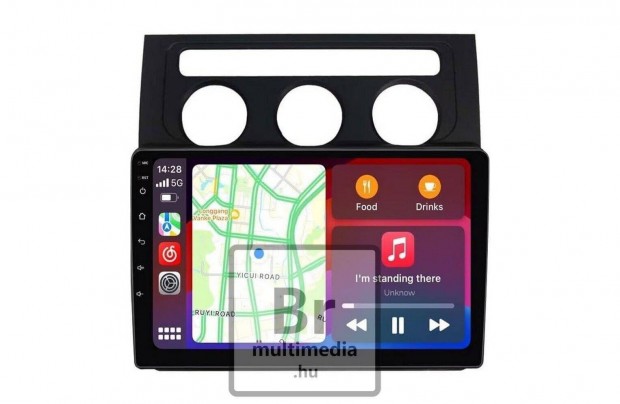 Vw Touran Android Kijelző Multimédia Rádió Navigáció Carplay Fejegység
