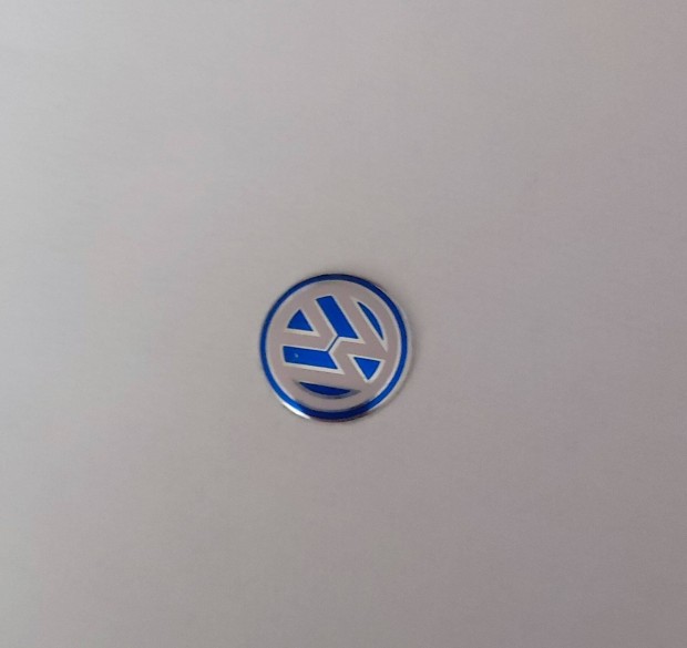 Vw autó kulcs távirányító embléma 14 mm-es kék