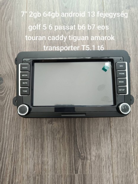 Vw-hez 7" 2gb64gb 2 din android 2gb 64gb két oldalt gombsoros fejegysé