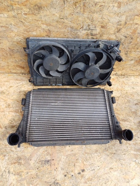 Vw passat B6 2005-2011-ig 1.9Tdi Vzht Htventiltor Intercooler