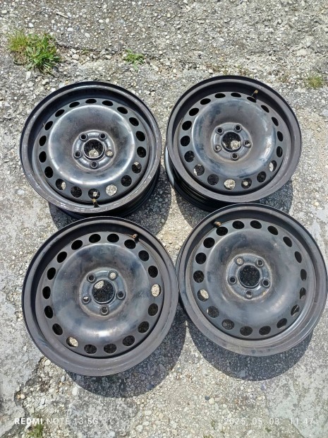 Vw polo 5X100 r15 5,5J ET40 4db lemezfelni eladó