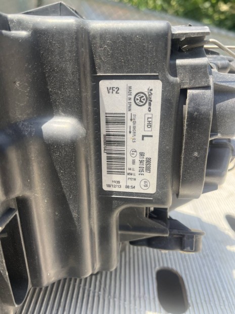 Vw polo 6r bal első fényszóró lámpa