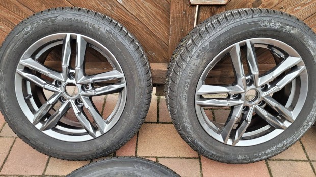 Vw skoda alufelni 205/55 R16 tli szett, jszer