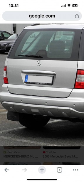 W163 ML Mercedes Benz 2011-2005 csomagtrajt