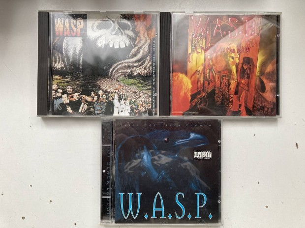 WASP Live Raw Headless Still not black heavy metal CD albumok egyben 
