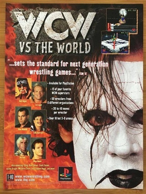 WCW Vs. The World, Mint eredeti Playstation 1 jtk