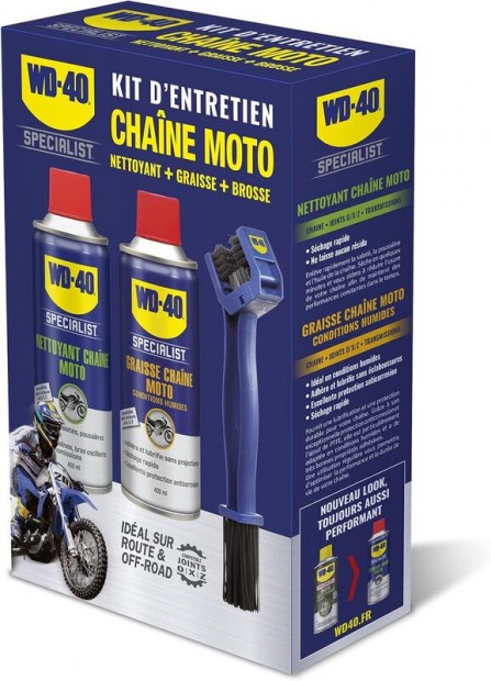WD-40 Specialista Motorkerékpár Lánc Karbantartó Készlet - 2x Spray 40