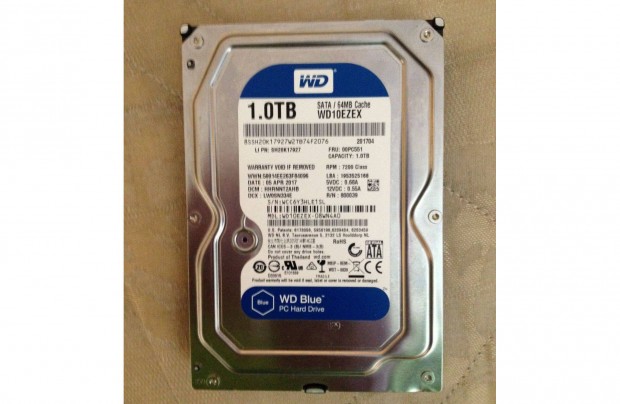 WD Blue 1TB 3,5" HDD 100/100