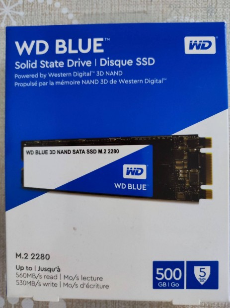 WD Blue 3d nand sata ssd m.2 2280 500gb