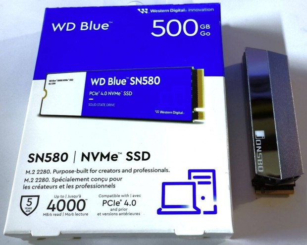 WD Blue 500 GB M.2 Pcie Nvme SSD + hts